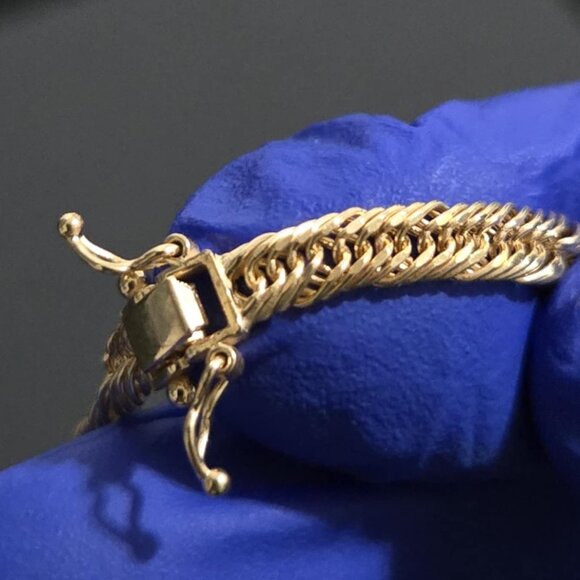 triple lock necklace / gold chain (no pendant) - P2 - Picture 3 of 14